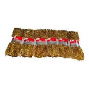 Vintage 1991 Young Craft 90 Feet Ft Christmas Gold Tinsel Garland *New